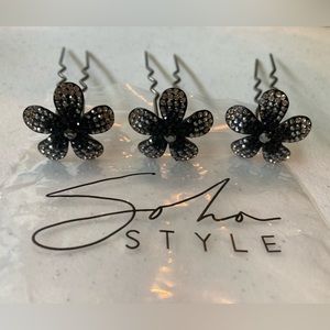 Swarovski crystal hair pins, brand new